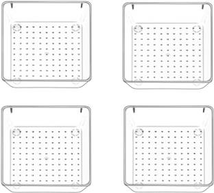 ON GATE 4 Compartments Plastic Makeup Organizer