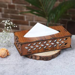 primecode 1 Compartments Wooden Tissue Stand