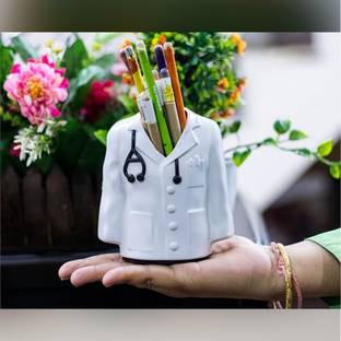 BHAVISHU 1 Compartments Plastic Pen Stand