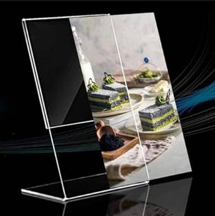 BESTNERY 1 Compartments Acrylic Display Stand Size -A4, Photo Frame Meeting Stand