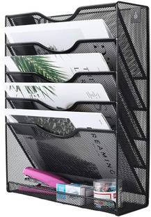FLYLEAF 5 Compartments Metal File Rack