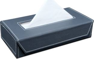tinytoyz 1 Compartments Tissue Box Holder with 100 Pulls Cotton Rags Tissue for Office Desks,Cars & Home Tissue Paper Holder