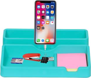 Flipkart SmartBuy Four compartment multipurpose Mobile holder with Desk Organizers office and home Mobile Holder