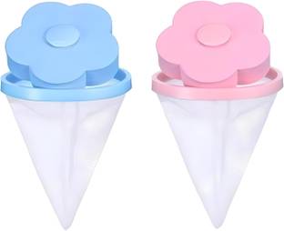 Upkaranwale Washing Machine Floating Lint Mesh Bag Net Hair Filter Remover (Multi, 2 Pcs) None Detergent Pod