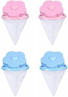 Upkaranwale Washing Machine Floating Lint Mesh Bag Net Hair Filter Remover (Multi, 4 Pcs) None Detergent Pod