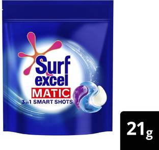 Surf excel 3 in 1 Smart Shots Unit Dose Liquid Detergent For Both Front Load & Top Load Washing Machines Regular Detergent Pod