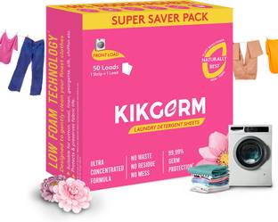Kikgerm Front Load Laundry Detergent Sheet Rose Detergent Pod
