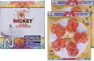 wicketproduct Drain Cleaner & Detergent Cleaner Lemon Flavor Regular Detergent Pod