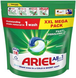 Ariel All-In-1 Pod's Washing Detergent Capsules 58 Washes Regular Regular Detergent Pod