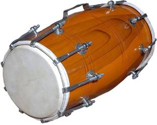 SG MUSICAL HANDMADE WOOD DHOLAK INDIAN Nut & Bolts Dholak