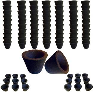 Gaumayam Empty Charcoal Cups 50 Organic Dhoop Cups Natural non toxic Your Choice Filling Unscented Dhoop