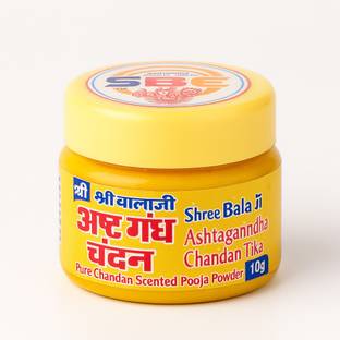 shree balaji enterprises Shree Balaji SBE Ashtagandha Chandan Tika Pure Chandan Scented Pooja Powder 30g Sandal Dhoop