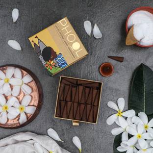 Phool Nagchampa Natural Incense Cones | Meditation Dhoop cone with detox aroma Nag Champa Dhoop