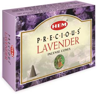 Hem Precious Lavender Fragrance Incense Cones (295 gms) Dhoop