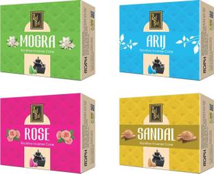 Zed Black Cone Large-BF-Mix Rose, Sandal Dhoop