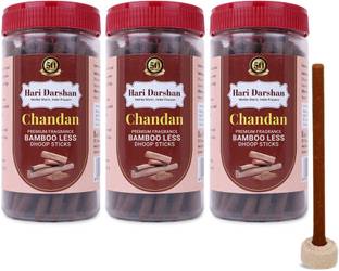 Hari Darshan Chandan Bamboo Less Dhoop Sticks (125g Each) Sandal Dhoop