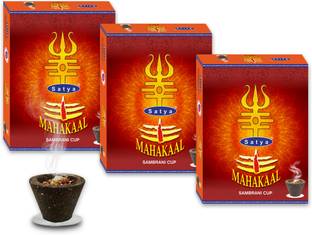 Satya Mahakaal Sambrani Cup (Pack of 3) Dhoop