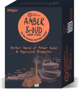 Parag Fragrances Amber Oud Dhoop Sticks 250Gm / Premium Quality Dhoop Sticks For Pooja Woody Dhoop