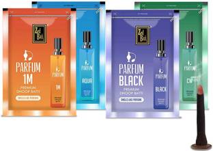 Zed Black Premium Dhoop Batti Combo 4 (Parfum Aqua,Black,CW,Turbo) Dhoop Stick for Pooja Dhoop