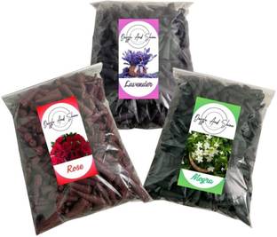 dazzle and shine Carbon Free Rose Lavender & Mogra 100Gms Each Floral Dhoop
