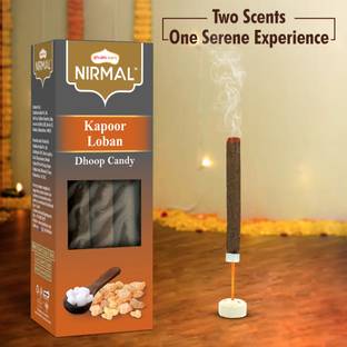 Shubhkart Nirmal Dual Fragrance Kapoor Loban Dhoop Candy - 20N | Purifying & Refreshing Floral Dhoop