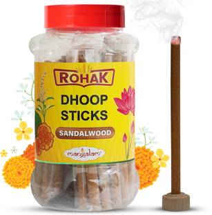 MANGALAM Rohak Dhoop Sticks - Sandalwood - 75 Sticks Sandal Dhoop