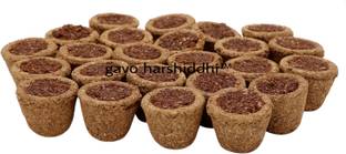 Gavo harshiddhi Desi cow dung Loban sambrani cup organic dhoop cup 30 piece Guggul, Rose Dhoop