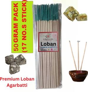 National Agarbatti Premium White Colour Loban Agarbatti, Loban Incense Stick, Poja Item, Loban Puja Dhoop