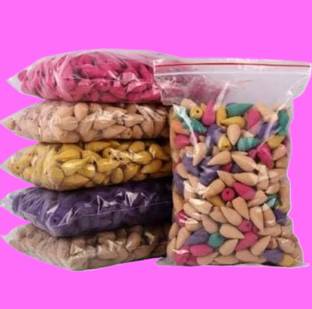 BZILO ONLY 100 Backflow Incense Cones Backflow Smoke Cone for backflow Burner K35 Blossom Dhoop