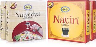 Cycle Om Shanthi Combo - Naivedya & Navin Sambrani (15 Cups) Guggul Dhoop