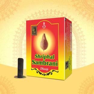 Zed Black - Made From Natural Herbs - Consists 12 Packs Inside With Stand - Shriphal Sambrani Dhoop