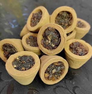 Grewia Natural Sambrani Dhoop Cups Pack of 12 Dhoop Cups for Home Puja Sandal, Javadhu, Guggul Dhoop