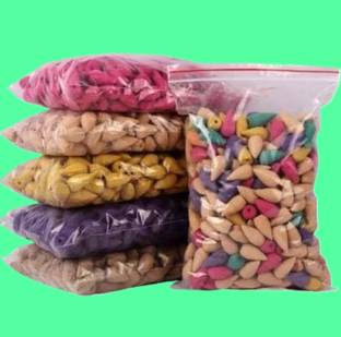 BZILO ONLY 100 Backflow Incense Cones Backflow Smoke Cone for backflow Burner K15 Blossom Dhoop
