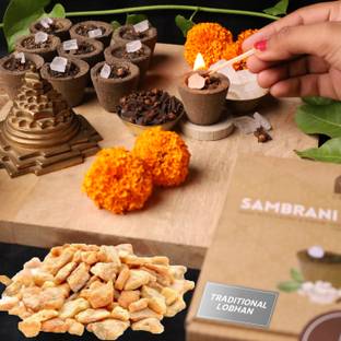 Devayam Sambrani Hawan Cups, Traditional Lobhan, Bhimseni Kapur, Laung, Dhoop