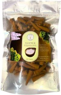 SACRED ESSENCE Kapoor (Camphor) Premium Dhoop Cone for Pooja 200gm Guggul Dhoop