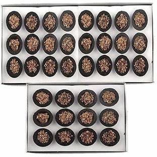 aviraj Natural Guggal Cup Dhoop Loban Pooja Combo Pack Of 3 Tray Sandal Dhoop