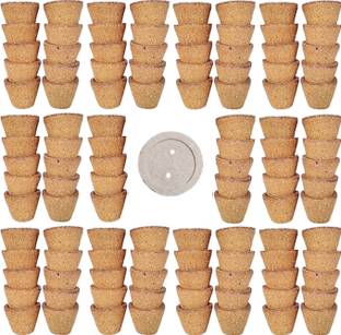 Triveni Desi Gir Cow Dung Empty Sambrani Cups for Pooja 125 Pieces Dhoop