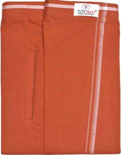 TUNI MANI PRESIDENT Velcro Pocket Dhoti Solid Men Dhoti