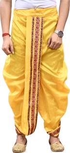 GOURI COLLECTIONS Ready To Wear Pant System PREMIUM QUALITY Marwadi Embellished, Solid Men Dhoti