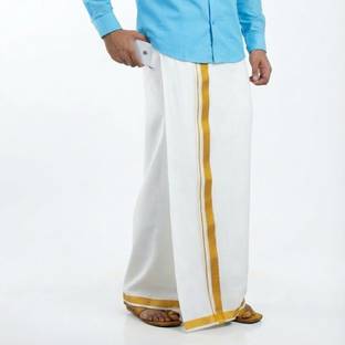GREEN TEE men solid dhoti Solid Men Dhoti