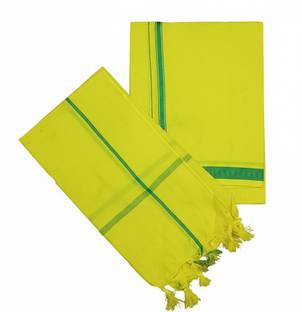 muthu mayil PENTAX Striped Men Dhoti