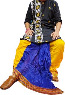 Sumit online solid Self Design Men Dhoti