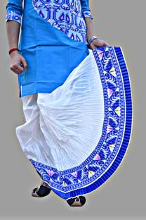 Chandra Jamdani Border Ready To wear Solid Men Dhoti