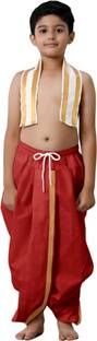 CRYSTAL REVENUE Traditional Boys Dhoti Striped Boys Dhoti