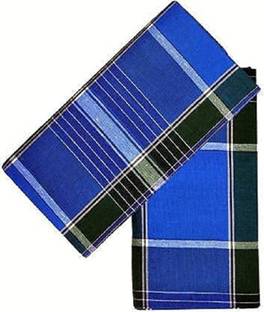 RAGINI V STITCHED LUNGIES" Cotton Lungis for Men,(Multi Colour)||Assorted Checks _2 Meter Men Dhoti
