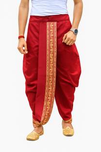AMIT ONLINE Stylish Ready To Ware Pant Cutting Solid Men Dhoti