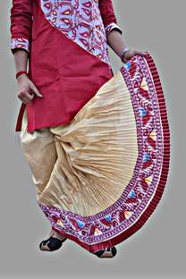 Chandra Jamdani Border Ready To wear Solid Men Dhoti