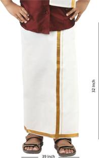 Venmai Solid Boys Dhoti