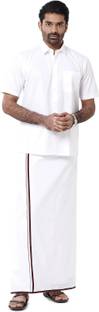 Ramraj Cotton Political DMK Border Solid Men Dhoti