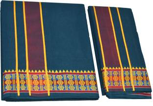 TUNI MANI PANCHAKACHAM 9X5 Self Design Men Dhoti